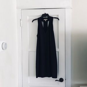 Black banana republic razor back dress